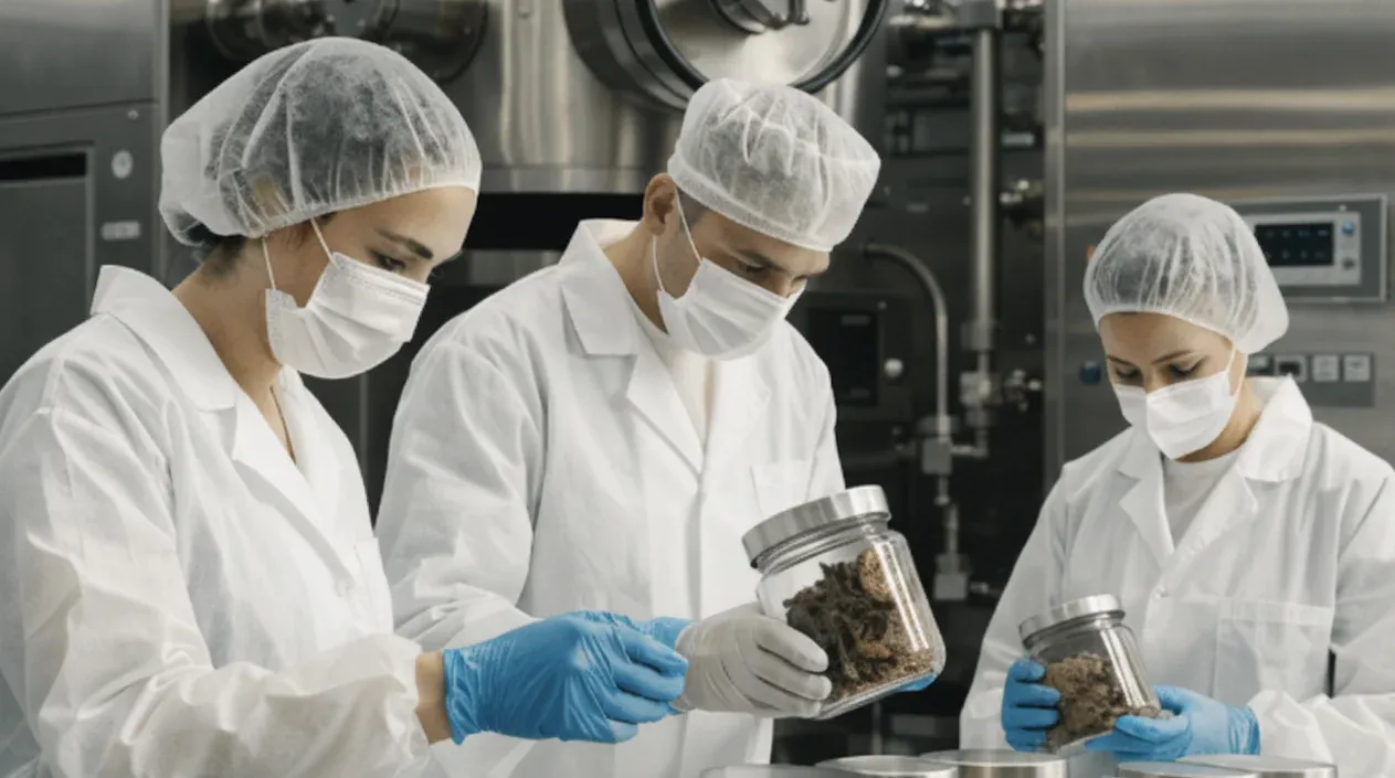 Site de lyophilisation — salle blanche et contrôle qualité des lots